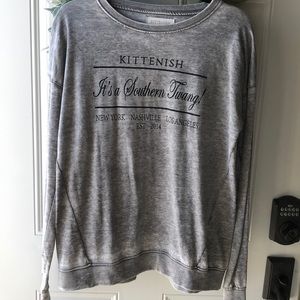 KITTENISH Crew Neck Sweatshirt